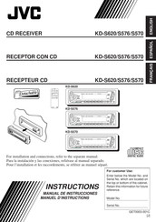 JVC KD-S570 Manuel D'instructions