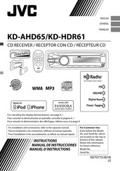 JVC KD-HDR61 Mode D'emploi