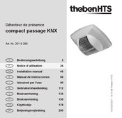 Theben HTS compact passage KNX Notice D'utilisation