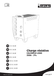 Toparc CALIWELD LOAD 550 A 3% Mode D'emploi