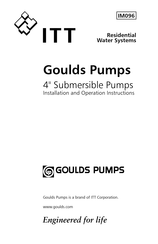 ITT Goulds Pumps 25GS10 Directives D'installation Et D'utilisation