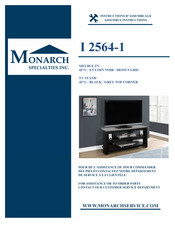 Monarch Specialties I 2564-1 Instructions D'assemblage