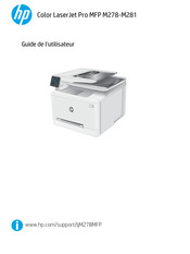 HP LaserJet Pro M278 Guide De L'utilisateur