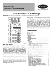 Carrier Performance ZONECC4ZCN01 Guide D'installation Et De Démarrage Rapide