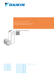Daikin Altherma 3 R MT F ERRA08-12EW1 Guide De Référence Installateur