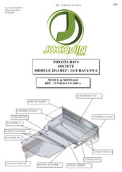 JOCQUIN 13-T-RAV4-VS A Serie Notice De Montage