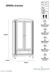 MAISON CHARLOTTE OPERA Armoire Mode D'emploi