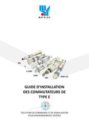 MAFELEC EDM C25 Guide D'installation