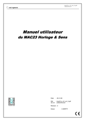 midi ingenierie MAC23 Manuel Utilisateur