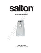 Salton SEC020 Mode D'emploi