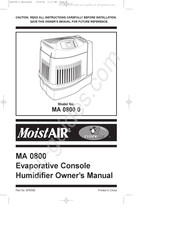 MoistAir MA 0800 0 Mode D'emploi