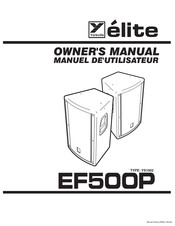 YORKVILLE elite EF500P Manuel De L'utilisateur