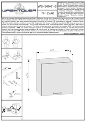 WASHTOWER 71-183-AO Instructions De Montage