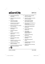 Gardol 34.152.32 Instructions D'origine