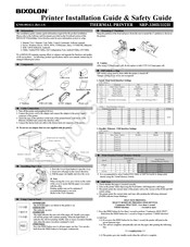 BIXOLON SRP-330II Guide D'installation