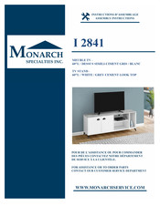 Monarch Specialties I 2841 Instructions D'assemblage