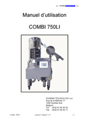 PHARMA TECHNOLOGY COMBI 750LI Manuel D'utilisation