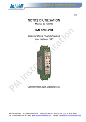 PM Instrumentation PMI 520-LVDT Notice D'utilisation