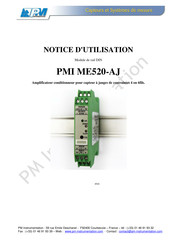 PM Instrumentation PMI ME520-AJ Notice D'utilisation