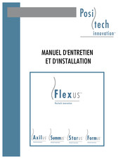 Positech innovation Formus Manuel D'entretien Et D'installation