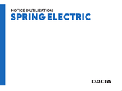 Dacia Spring Electric 2021 Notice D'utilisation
