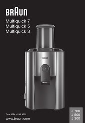 Braun J 700 Manuel D'utilisation