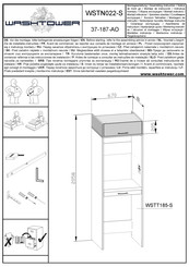 WASHTOWER 37-187-AO Notice De Montage