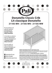 PALI Donatello 21105-WW Notice D'emploi