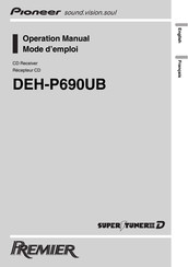 Pioneer Premier DEH-P690UB Mode D'emploi