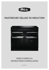 Falcon AGA MASTERCHEF DELUXE 110 INDUCTION Mode D'emploi & Instructions D'installation