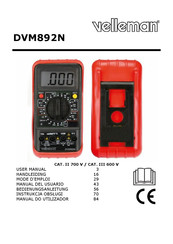 Velleman DVM892N Mode D'emploi