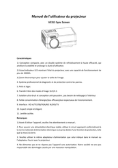 tekkiwear VS313 Sync Screen Manuel De L'utilisateur