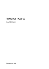 Fujitsu PRIMERGY TX200 S3 Manuel D'utilisation