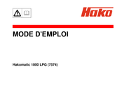 HAKO Hakomatic 1800 LPG Mode D'emploi