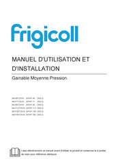 Frigicoll KPHF-160 Manuel D'utilisation Et D'installation