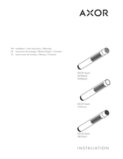 Axor Starck 28532 1 Serie Instructions De Montage / Mode D'emploi / Garantie