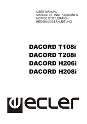 Ecler DACORD T208i Notice D'utilisation