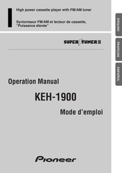Pioneer KEH-1900 Mode D'emploi