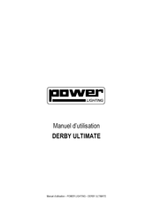 Power Lighting DERBY ULTIMATE Manuel D'utilisation