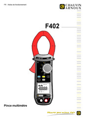 Chauvin Arnoux F402 Notice De Fonctionnement