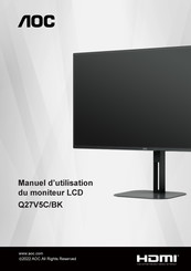 AOC Q27V5C/BK Manuel D'utilisation