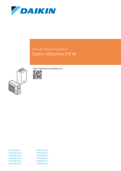 Daikin Altherma 3 R W ERGA-EV Guide De Référence Installateur
