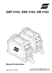 ESAB EMS 215ic Manuel D'instructions