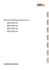 Axis Communications P3367-VE Guide D'installation