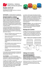 Federal Signal Electraflash 141ST-120 Manuel D'instructions