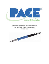 Pace 5050-0558 Manuel D'utilisation Et D'entretien