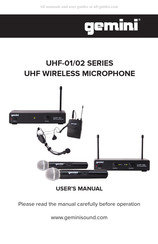 Gemini UHF-01 Serie Mode D'emploi