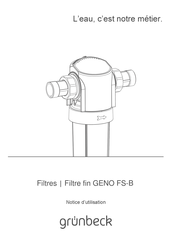 Grunbeck GENO FS-B Notice D'utilisation