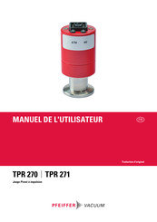 Pfeiffer Vacuum TPR 270 Manuel De L'utilisateur