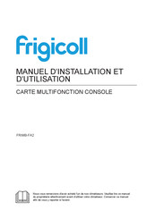 Frigicoll FRIMB-FA2 Manuel D'installation Et D'utilisation